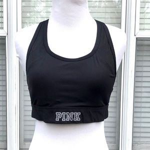 Pink Victoria’s Secret Ultimate Racerback Padded Cups Sports Bra size Medium
